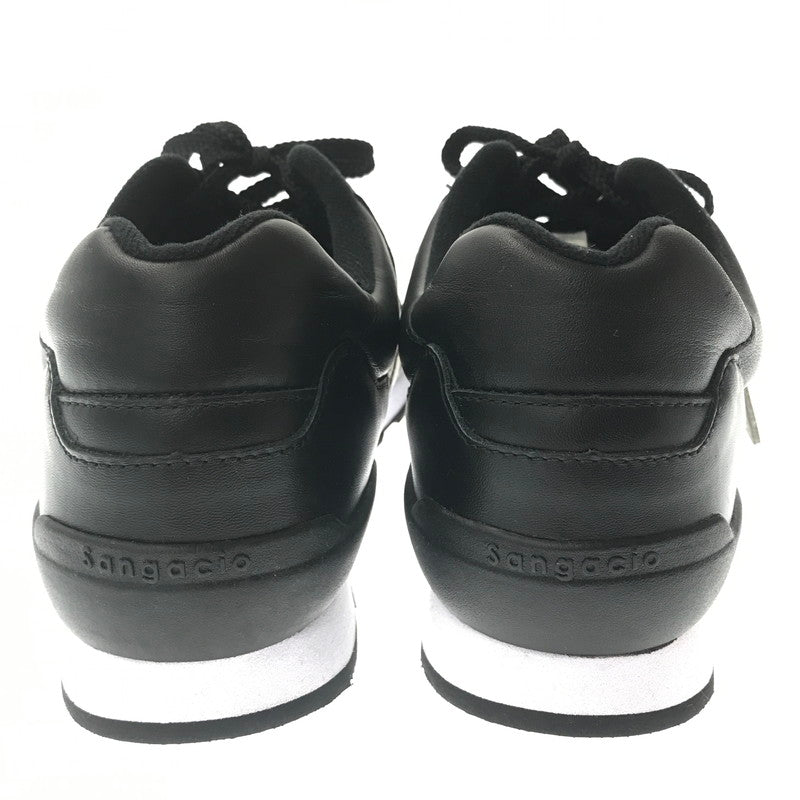 【中古品】【メンズ】 SANGACIO サンガッチョ LOW-TOP SNEAKERS WHITE BLACK ロー トップ スニーカー ホワイト ブラック スニーカー 靴 163-260717-rt-07-tagh サイズ：27.5cm US9.5 カラー：ブラック/ホワイト 万代Net店