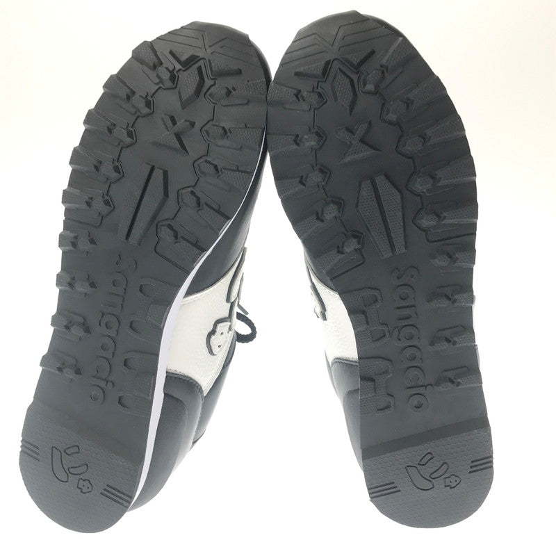 【中古品】【メンズ】 SANGACIO サンガッチョ LOW-TOP SNEAKERS WHITE BLACK ロー トップ スニーカー ホワイト ブラック スニーカー 靴 163-260717-rt-07-tagh サイズ：27.5cm US9.5 カラー：ブラック/ホワイト 万代Net店
