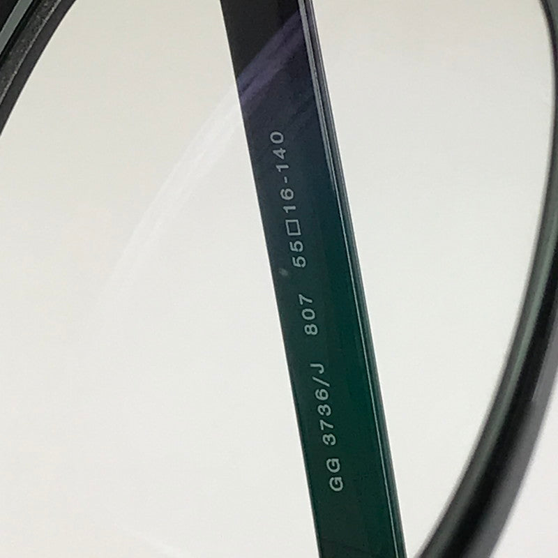 【中古品】【メンズ】 GUCCI グッチ WELLINGTON SUNGLASSES GG3736 ウェリントン サングラス アイウェア アクセサリー 183-260716-rt-24-tagh サイズ：55ロ16 140 カラー：ブラック 万代Net店
