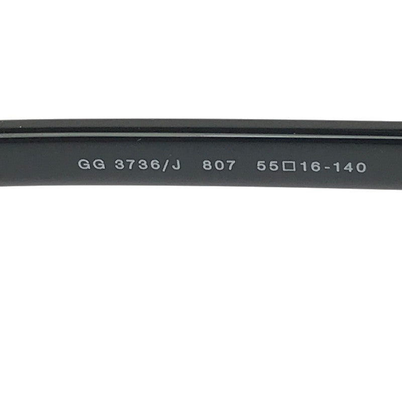 【中古品】【メンズ】 GUCCI グッチ WELLINGTON SUNGLASSES GG3736 ウェリントン サングラス アイウェア アクセサリー 183-260716-rt-24-tagh サイズ：55ロ16 140 カラー：ブラック 万代Net店