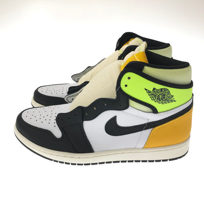 【中古品】【メンズ】 NIKE ナイキ AIR JORDAN 1 HIGH OG VOLT GOLD 555088-118 エア ジョーダン ワン ハイ スニーカー 靴 160-260719-rt-24-tagh サイズ：28cm US10 カラー：WHITE/BLACK-VOLT 万代Net店