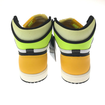 【中古品】【メンズ】 NIKE ナイキ AIR JORDAN 1 HIGH OG VOLT GOLD 555088-118 エア ジョーダン ワン ハイ スニーカー 靴 160-260719-rt-24-tagh サイズ：28cm US10 カラー：WHITE/BLACK-VOLT 万代Net店