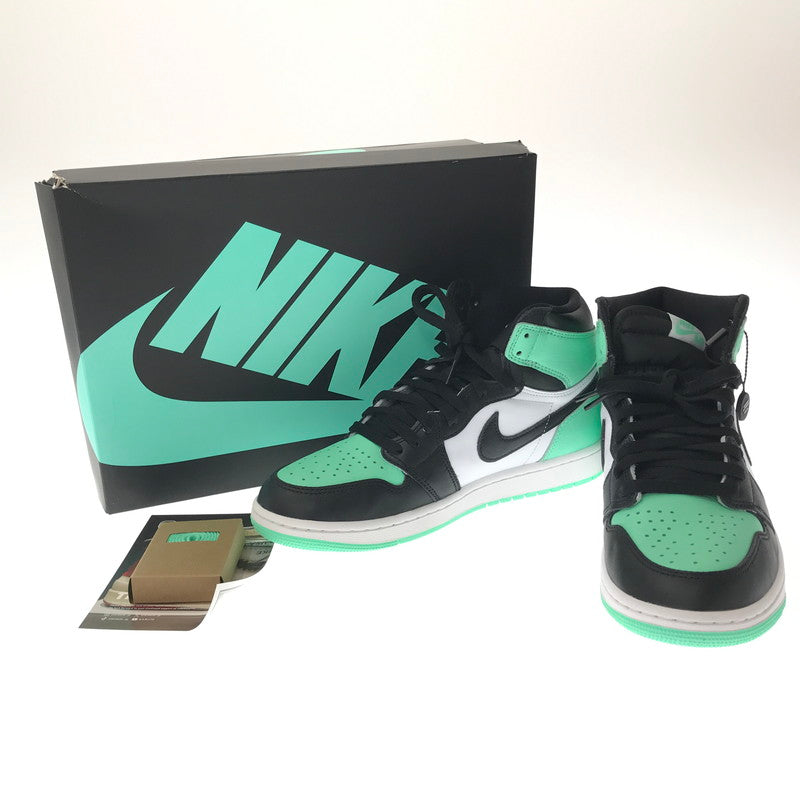 【中古美品】【メンズ】 NIKE ナイキ AIR JORDAN 1 HIGH OG GREEN GLOW　DZ5485-130 エア ジョーダン 1 ハイ スニーカー 靴 160-260719-rt-22-tagh サイズ：27.5ｃｍ ＵＳ９．５ カラー：WHITE/BLACK-GREEN GLOW 万代Net店