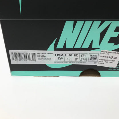 【中古美品】【メンズ】 NIKE ナイキ AIR JORDAN 1 HIGH OG GREEN GLOW　DZ5485-130 エア ジョーダン 1 ハイ スニーカー 靴 160-260719-rt-22-tagh サイズ：27.5ｃｍ ＵＳ９．５ カラー：WHITE/BLACK-GREEN GLOW 万代Net店