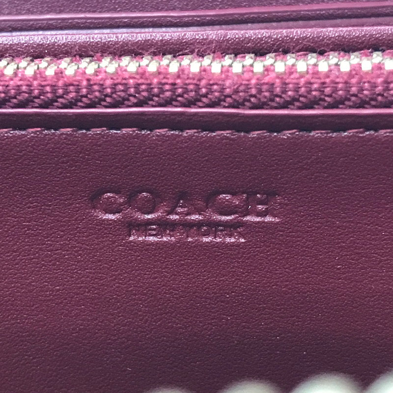 【中古品】【レディース】 COACH コーチ SIGNATURE LONG WALLET C4452 シグネイチャー ロングウォレット 長財布 アクセサリー 181-260718-rt-26-tagh カラー：レッド 万代Net店