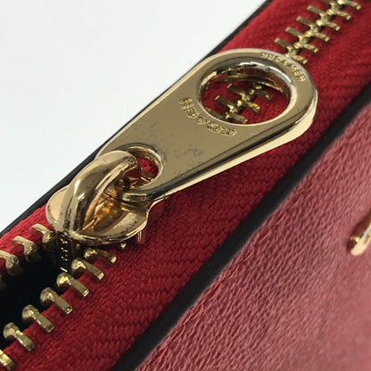 【中古品】【レディース】 COACH コーチ SIGNATURE LONG WALLET C4452 シグネイチャー ロングウォレット 長財布 アクセサリー 181-260718-rt-26-tagh カラー：レッド 万代Net店