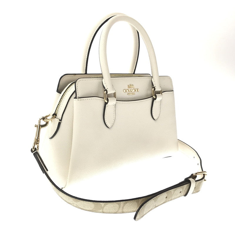 【中古品】【レディース】 COACH MINI DARCIE CARRYALL CH502 ミニダーシーキャリーオールバッグ ショルダーバッグ カバン 180-260729-ki-01-tagh カラー：ホワイト 万代Net店