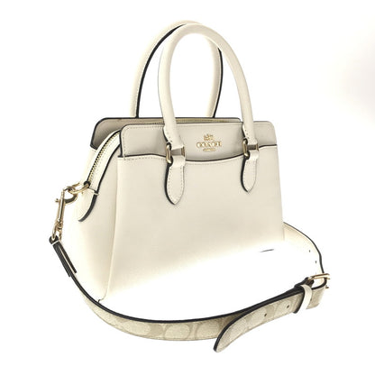 【中古品】【レディース】 COACH MINI DARCIE CARRYALL CH502 ミニダーシーキャリーオールバッグ ショルダーバッグ カバン 180-260729-ki-01-tagh カラー：ホワイト 万代Net店
