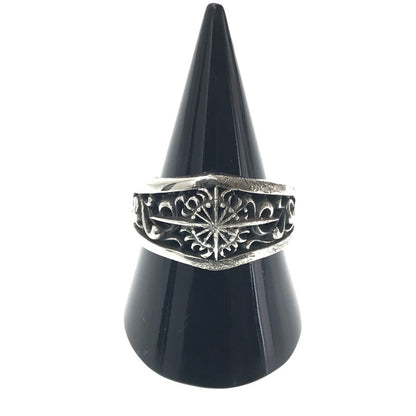 【中古品】【メンズ】 SAAD サード SV925 ARABESQUE SUN SYMBOL RING シルバー925 アラベスク サン シンボル リング アクセサリー 191-260718-rt-30-tagh カラー：シルバー 万代Net店