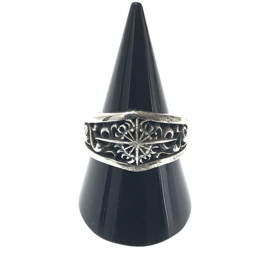 【中古品】【メンズ】 SAAD サード SV925 ARABESQUE SUN SYMBOL RING シルバー925 アラベスク サン シンボル リング アクセサリー 191-260718-rt-30-tagh カラー：シルバー 万代Net店
