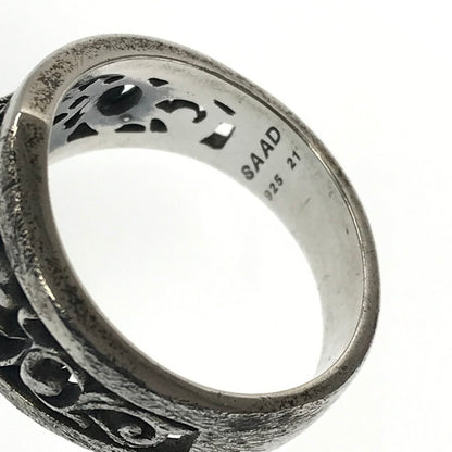 【中古品】【メンズ】 SAAD サード SV925 ARABESQUE SUN SYMBOL RING シルバー925 アラベスク サン シンボル リング アクセサリー 191-260718-rt-30-tagh カラー：シルバー 万代Net店