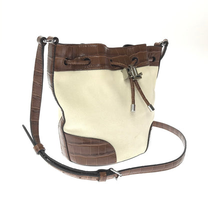 【中古品】【レディース】 LAULEN RALPH LAUREN BUCKET BAG バケットバッグ カバン 188-260729-ki-07-tagh カラー：ベージュ/ブラウン 万代Net店