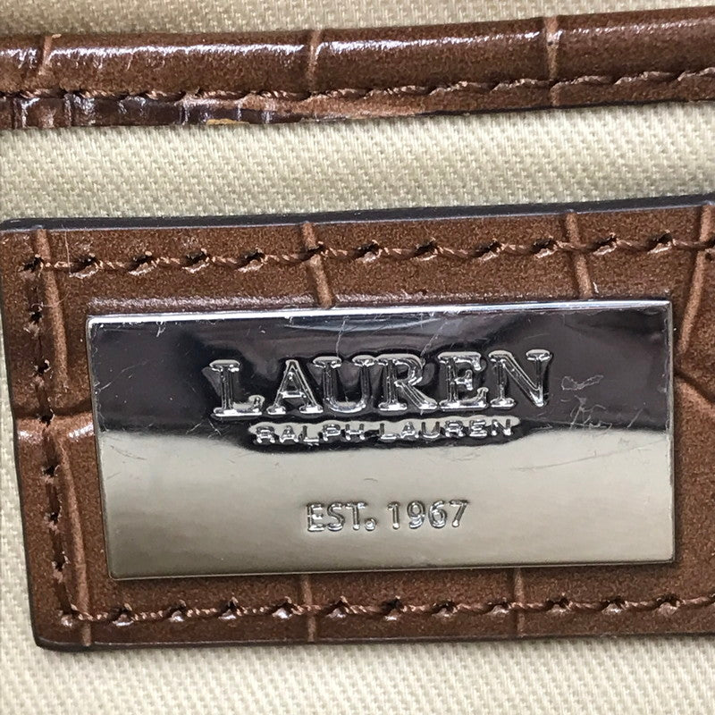 【中古品】【レディース】 LAULEN RALPH LAUREN BUCKET BAG バケットバッグ カバン 188-260729-ki-07-tagh カラー：ベージュ/ブラウン 万代Net店