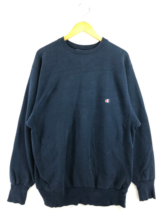 【現状渡し品】【メンズ】 CHAMPION チャンピオン 90's REVERSE WEAVE SWEAT 90年代 リバース ウィーブ　スウェット トレーナー トップス 146-260718-rt-12-tagh サイズ：XXL カラー：ネイビー 万代Net店