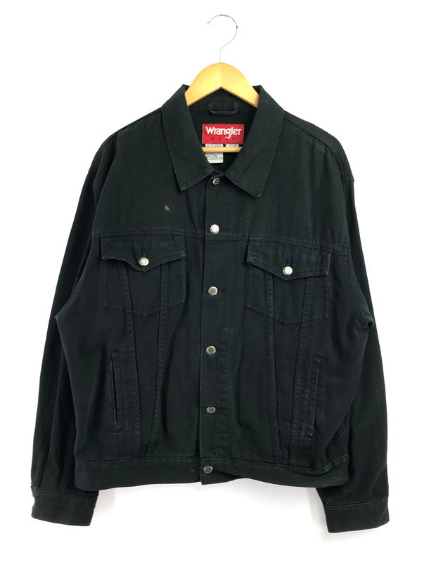 【中古品】【メンズ】 WRANGLER HERO ラングラー ヒーロー 推定90's DENIM JACKET 推定 90年代 デニム ジャケット Gジャン ライトアウター 146-260718-rt-13-tagh サイズ：L カラー：ブラック 万代Net店