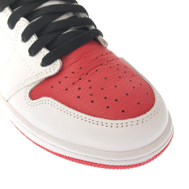 【中古美品】【メンズ】 NIKE ナイキ JORDAN 1 HIGH OG HERITAGE 55508-161 ジョーダン ワン ハイ オージー スニーカー 靴 160-260719-rt-27-tagh サイズ：28cm US10 カラー：WHITE/UNIVERSITY RED-BLACK 万代Net店