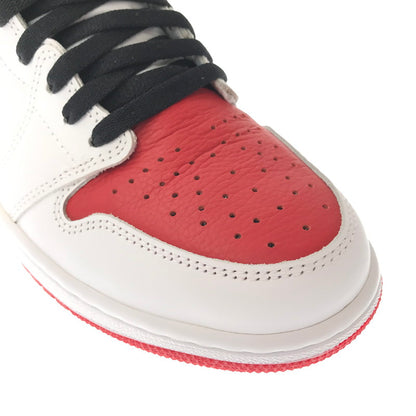 【中古美品】【メンズ】 NIKE ナイキ JORDAN 1 HIGH OG HERITAGE 55508-161 ジョーダン ワン ハイ オージー スニーカー 靴 160-260719-rt-27-tagh サイズ：28cm US10 カラー：WHITE/UNIVERSITY RED-BLACK 万代Net店