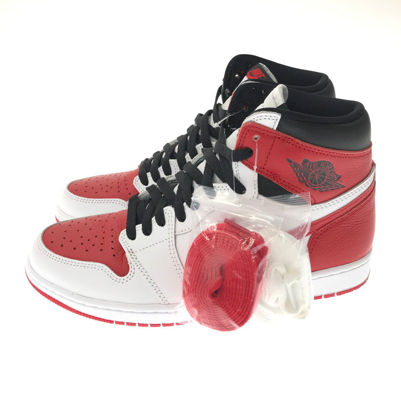 【中古美品】【メンズ】 NIKE ナイキ JORDAN 1 HIGH OG HERITAGE 55508-161 ジョーダン ワン ハイ オージー スニーカー 靴 160-260719-rt-27-tagh サイズ：28cm US10 カラー：WHITE/UNIVERSITY RED-BLACK 万代Net店