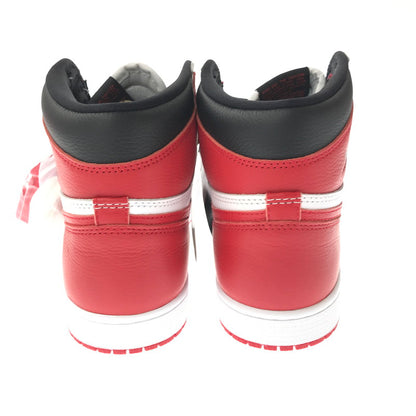 【中古美品】【メンズ】 NIKE ナイキ JORDAN 1 HIGH OG HERITAGE 55508-161 ジョーダン ワン ハイ オージー スニーカー 靴 160-260719-rt-27-tagh サイズ：28cm US10 カラー：WHITE/UNIVERSITY RED-BLACK 万代Net店