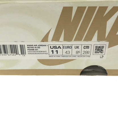 【中古品】【メンズ】 NIKE ナイキ WOMEN'S AIR JORDAN 1 RETRO HIGH OG LATTE ウィメンズ エア ジョーダン 1 スニーカー 靴 160-260719-rt-28-tagh サイズ：28cm US11 カラー：BLACK/LEGEND MD BROWN-WHITE 万代Net店