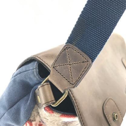 【現状渡し品】【メンズ/レディース】 PENDLETON NATIVE PATTERN WOOLEN MILLS MESSENGER BAG ウールン ミルズ メッセンジャーバッグ カバン 188-260729-ki-09-tagh カラー：ブラウン/マルチ 万代Net店
