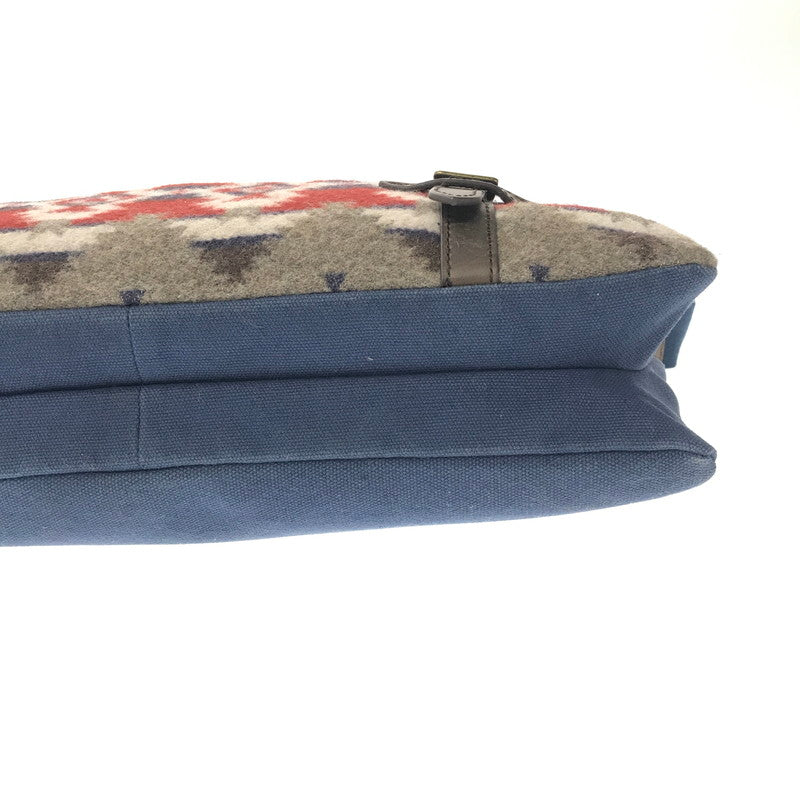 【現状渡し品】【メンズ/レディース】 PENDLETON NATIVE PATTERN WOOLEN MILLS MESSENGER BAG ウールン ミルズ メッセンジャーバッグ カバン 188-260729-ki-09-tagh カラー：ブラウン/マルチ 万代Net店