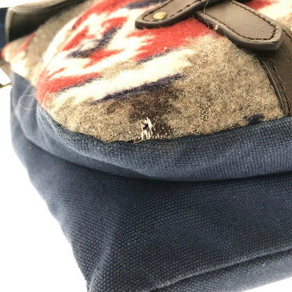 【現状渡し品】【メンズ/レディース】 PENDLETON NATIVE PATTERN WOOLEN MILLS MESSENGER BAG ウールン ミルズ メッセンジャーバッグ カバン 188-260729-ki-09-tagh カラー：ブラウン/マルチ 万代Net店