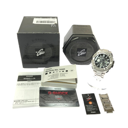 【中古品】【メンズ】 G-SHOCK ジーショック G-STEEL GST-W330D-1AJF アナデジ腕時計 時計 196-260801-rt-01-tagh カラー：シルバー 万代Net店