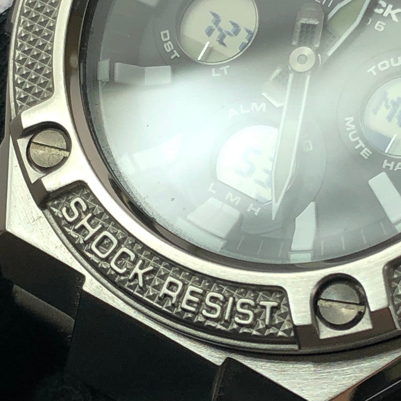 【中古品】【メンズ】 G-SHOCK ジーショック G-STEEL GST-W330D-1AJF アナデジ腕時計 時計 196-260801-rt-01-tagh カラー：シルバー 万代Net店