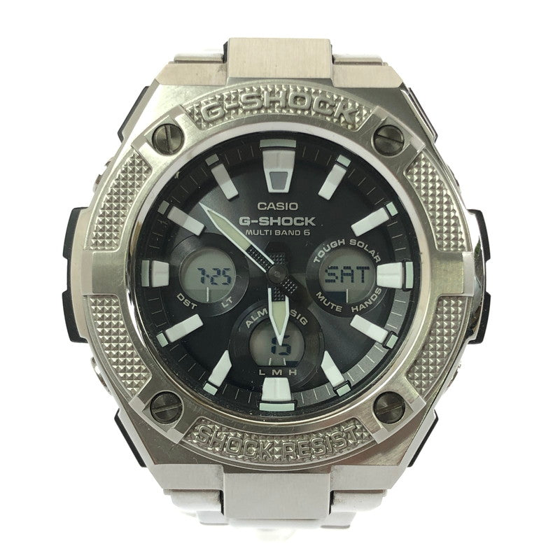 【中古品】【メンズ】 G-SHOCK ジーショック G-STEEL GST-W330D-1AJF アナデジ腕時計 時計 196-260801-rt-01-tagh カラー：シルバー 万代Net店