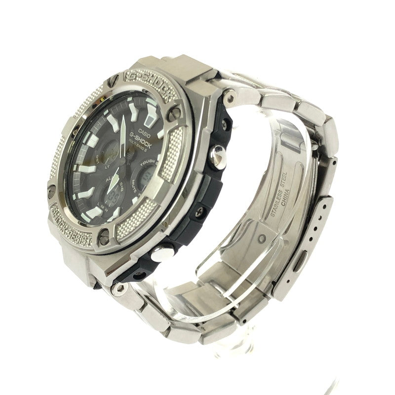【中古品】【メンズ】 G-SHOCK ジーショック G-STEEL GST-W330D-1AJF アナデジ腕時計 時計 196-260801-rt-01-tagh カラー：シルバー 万代Net店
