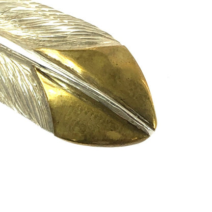 【中古品】【メンズ】 BIG HAND ビッグ ハンド SV925 FEATHER PENDANT TOP 0278 2026 シルバー925 フェザー ペンダント トップ アクセサリー 191-260801-rt-06-tagh カラー：シルバー 万代Net店