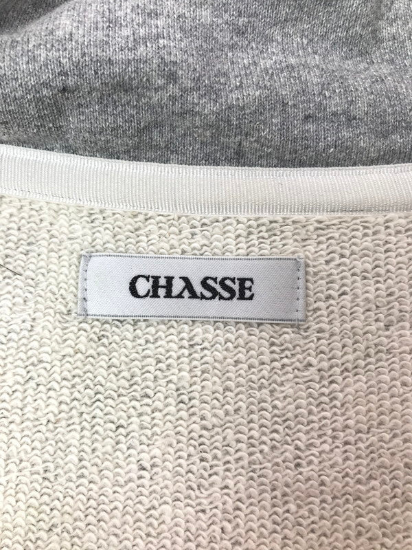 【中古品】【メンズ】 CHASSE チェイス NECK PO-CTN HALF ZIP SWEATSHIRT CH-25FW-SW2 ハーフ ジップ スウェットシャツ トップス 140-260723-rt-23-tagh サイズ：2 カラー：グレー 万代Net店
