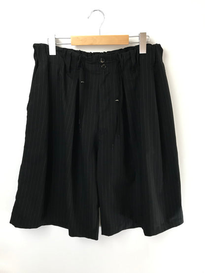 【中古品】【メンズ】 SILLAGE シアージ CIRCULAR SHORT PANTS BLACK STRIPE SLEC-CSPSTP-BL サーキュラー ショートパンツ ボトムス 151-260729-rt-21-tagh サイズ：F カラー：ブラック 万代Net店