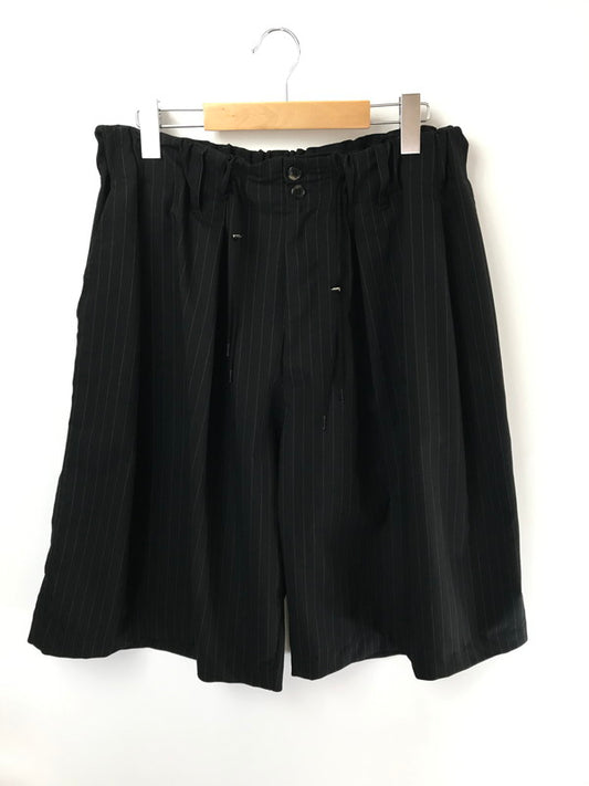 【中古品】【メンズ】 SILLAGE シアージ CIRCULAR SHORT PANTS BLACK STRIPE SLEC-CSPSTP-BL サーキュラー ショートパンツ ボトムス 151-260729-rt-21-tagh サイズ：F カラー：ブラック 万代Net店