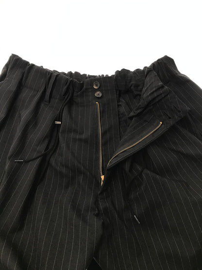 【中古品】【メンズ】 SILLAGE シアージ CIRCULAR SHORT PANTS BLACK STRIPE SLEC-CSPSTP-BL サーキュラー ショートパンツ ボトムス 151-260729-rt-21-tagh サイズ：F カラー：ブラック 万代Net店