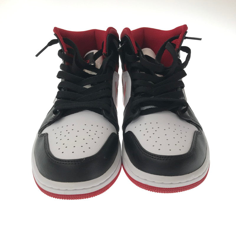 【中古品】【メンズ】 NIKE ナイキ AIR JORDAN 1 MID WHITE GYM RED BLACK 554724-122 エア ジョーダン ワン スニーカー 靴 160-260719-rt-21-tagh サイズ：26ｃｍ ＵＳ８ カラー：WHITE/GYM RED-BLACK 万代Net店