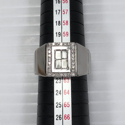 【中古品】【メンズ】 ESTELLE エステール DIAMOND RING PT950 D-0.57CT ダイヤモンド リング 指輪 アクセサリー 192-260718-rt-31-tagh カラー：シルバー 万代Net店