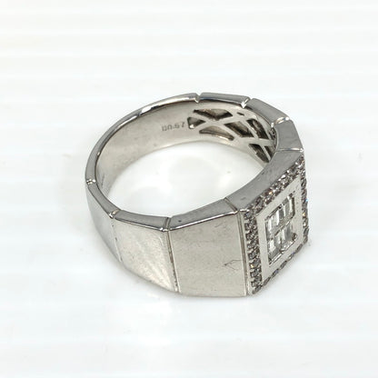 【中古品】【メンズ】 ESTELLE エステール DIAMOND RING PT950 D-0.57CT ダイヤモンド リング 指輪 アクセサリー 192-260718-rt-31-tagh カラー：シルバー 万代Net店