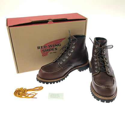 【中古品】【メンズ】 RED WING ROUGH NECK MOC TOE 8146 ラフネック モックトゥブーツ 靴 164-260803-ki-12-tagh サイズ：25cm US7 カラー：ブラウン 万代Net店