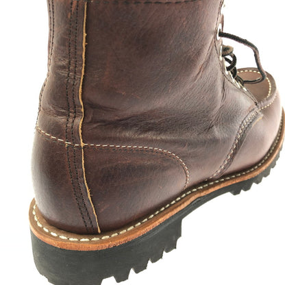 【中古品】【メンズ】 RED WING ROUGH NECK MOC TOE 8146 ラフネック モックトゥブーツ 靴 164-260803-ki-12-tagh サイズ：25cm US7 カラー：ブラウン 万代Net店