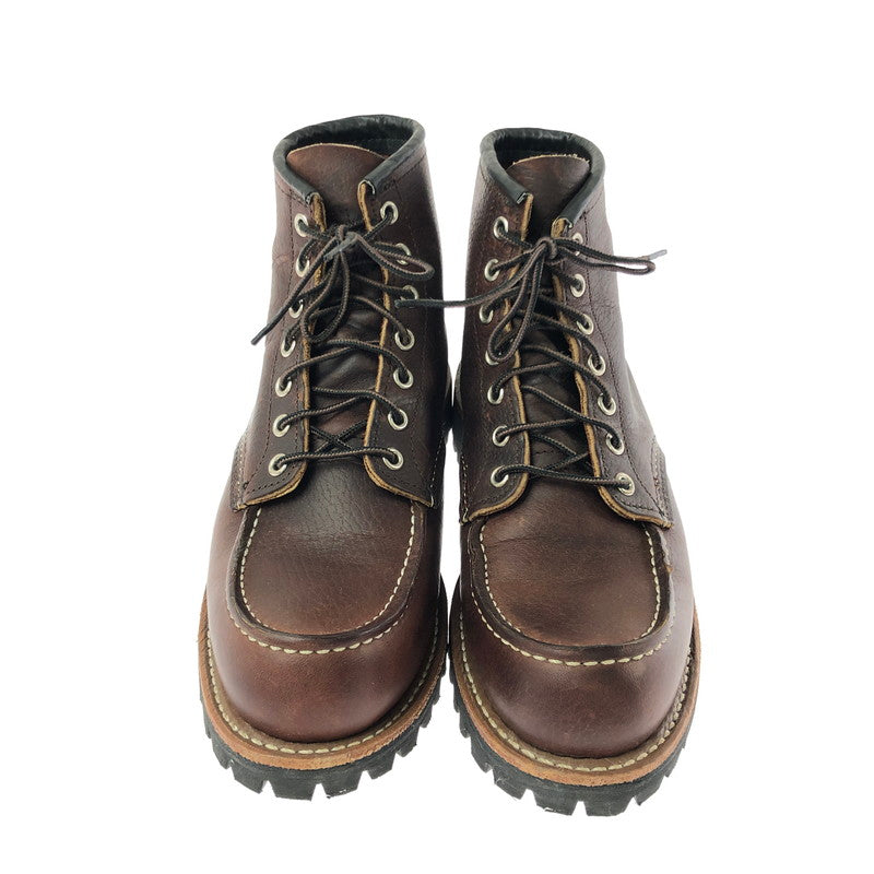 【中古品】【メンズ】 RED WING ROUGH NECK MOC TOE 8146 ラフネック モックトゥブーツ 靴 164-260803-ki-12-tagh サイズ：25cm US7 カラー：ブラウン 万代Net店