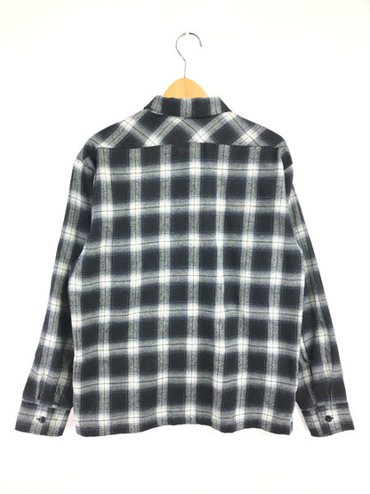【中古品】【メンズ】 SCHOTT ショット OMBRE CHECK SHIRT BLUE BLACK WHITE 782-4220008 オンブレ チェック シャツ 半袖シャツ トップス 145-260723-rt-17-tagh サイズ：M カラー：ブラック 万代Net店