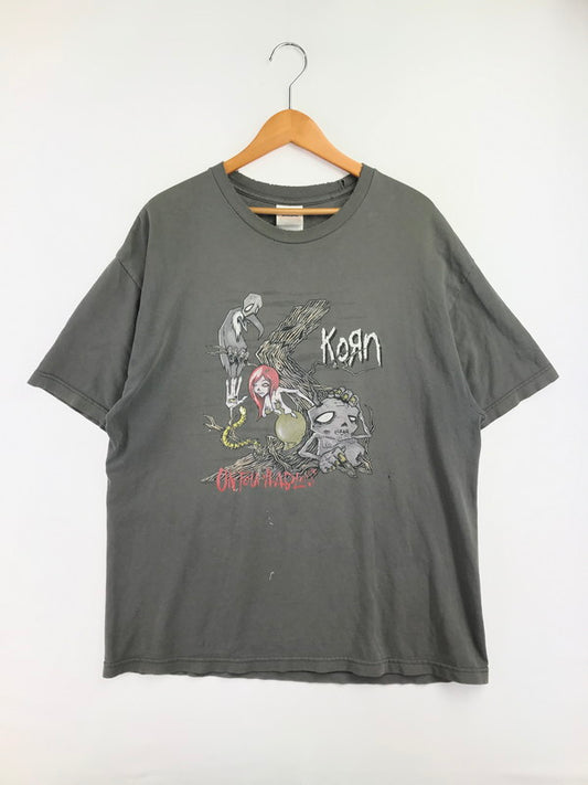 【現状渡し品】【メンズ】 ALSTYLE APPAREL & ACTIVEWEAR アルスタイル アパレル 00's KORN UNTOUR HARLEM S/S TEE ショートスリーブ Tシャツ トップス 146-260723-rt-05-tagh サイズ：XL カラー：グレー 万代Net店