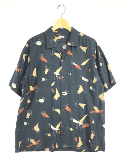 【中古品】【メンズ】 PHIGVEL MAKERS フィグメル ATOMIC PATTERN S/S SHIRT PMAL-SS04 アトミック パターン ショートスリーブ シャツ 半袖シャツ トップス 140-260723-rt-16-tagh サイズ：3 カラー：ブラック 万代Net店