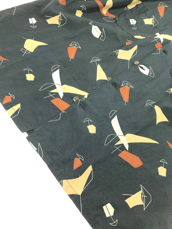 【中古品】【メンズ】 PHIGVEL MAKERS フィグメル ATOMIC PATTERN S/S SHIRT PMAL-SS04 アトミック パターン ショートスリーブ シャツ 半袖シャツ トップス 140-260723-rt-16-tagh サイズ：3 カラー：ブラック 万代Net店