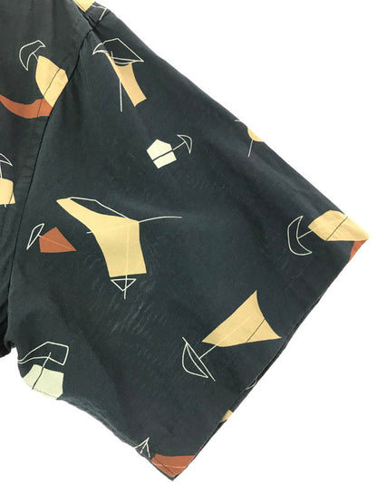 【中古品】【メンズ】 PHIGVEL MAKERS フィグメル ATOMIC PATTERN S/S SHIRT PMAL-SS04 アトミック パターン ショートスリーブ シャツ 半袖シャツ トップス 140-260723-rt-16-tagh サイズ：3 カラー：ブラック 万代Net店
