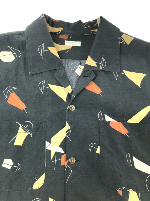 【中古品】【メンズ】 PHIGVEL MAKERS フィグメル ATOMIC PATTERN S/S SHIRT PMAL-SS04 アトミック パターン ショートスリーブ シャツ 半袖シャツ トップス 140-260723-rt-16-tagh サイズ：3 カラー：ブラック 万代Net店