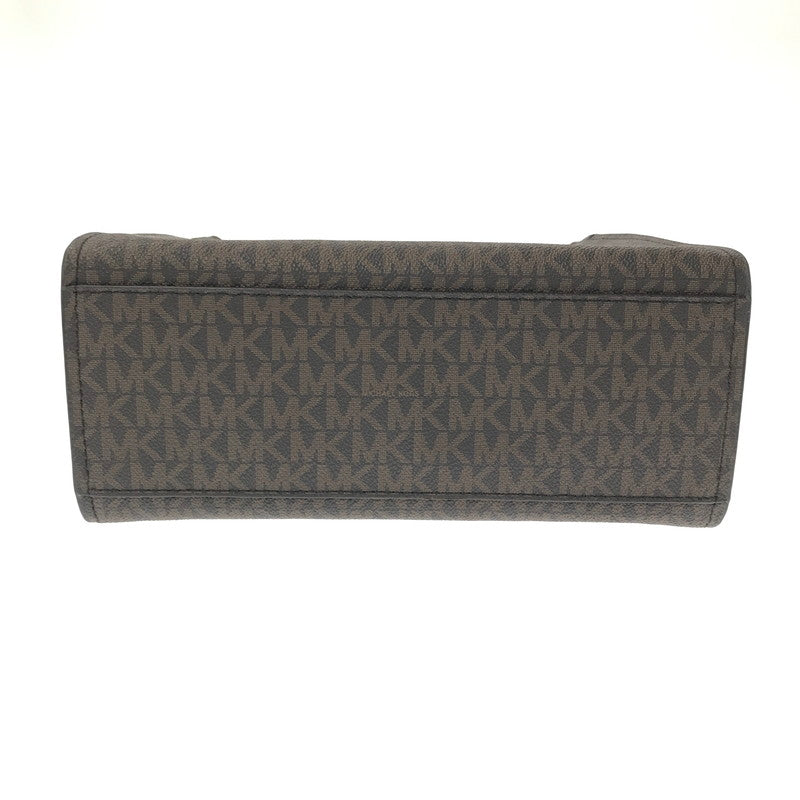 【中古品】【レディース】 MICHAEL KORS MK SIGNATURE 2WAY HAND BAG MK シグネチャー ツーウェイ ハンドバッグ ショルダーバッグ カバン 188-260729-ki-02-tagh カラー：ブラウン/カーキ 万代Net店