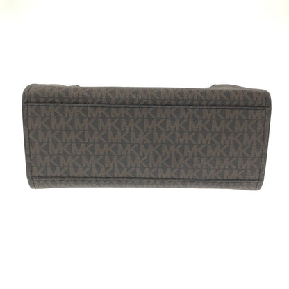 【中古品】【レディース】 MICHAEL KORS MK SIGNATURE 2WAY HAND BAG MK シグネチャー ツーウェイ ハンドバッグ ショルダーバッグ カバン 188-260729-ki-02-tagh カラー：ブラウン/カーキ 万代Net店